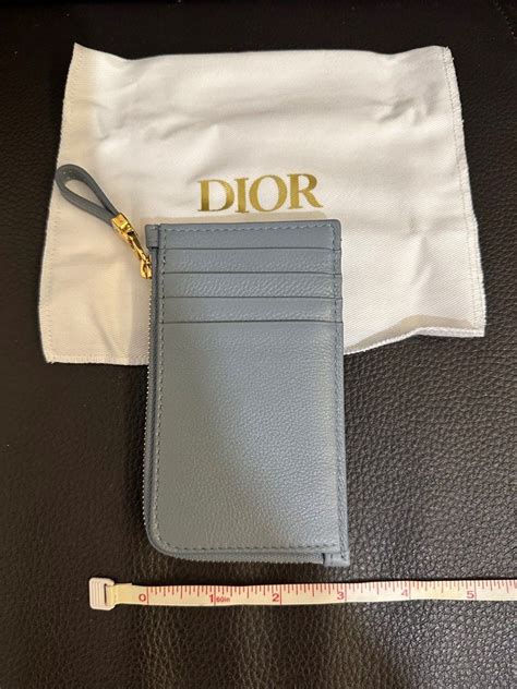 dior caro card holder|zipped card holder.